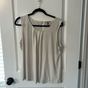Roz & Ali White Blouse Women's size L